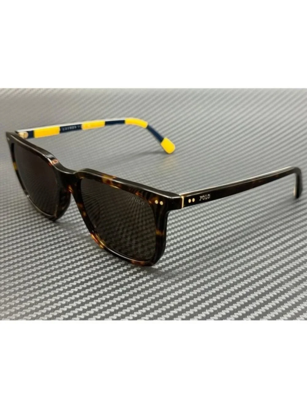 New Polo Ralph Lauren Men Dark Havana Sunglasses 55-18-145